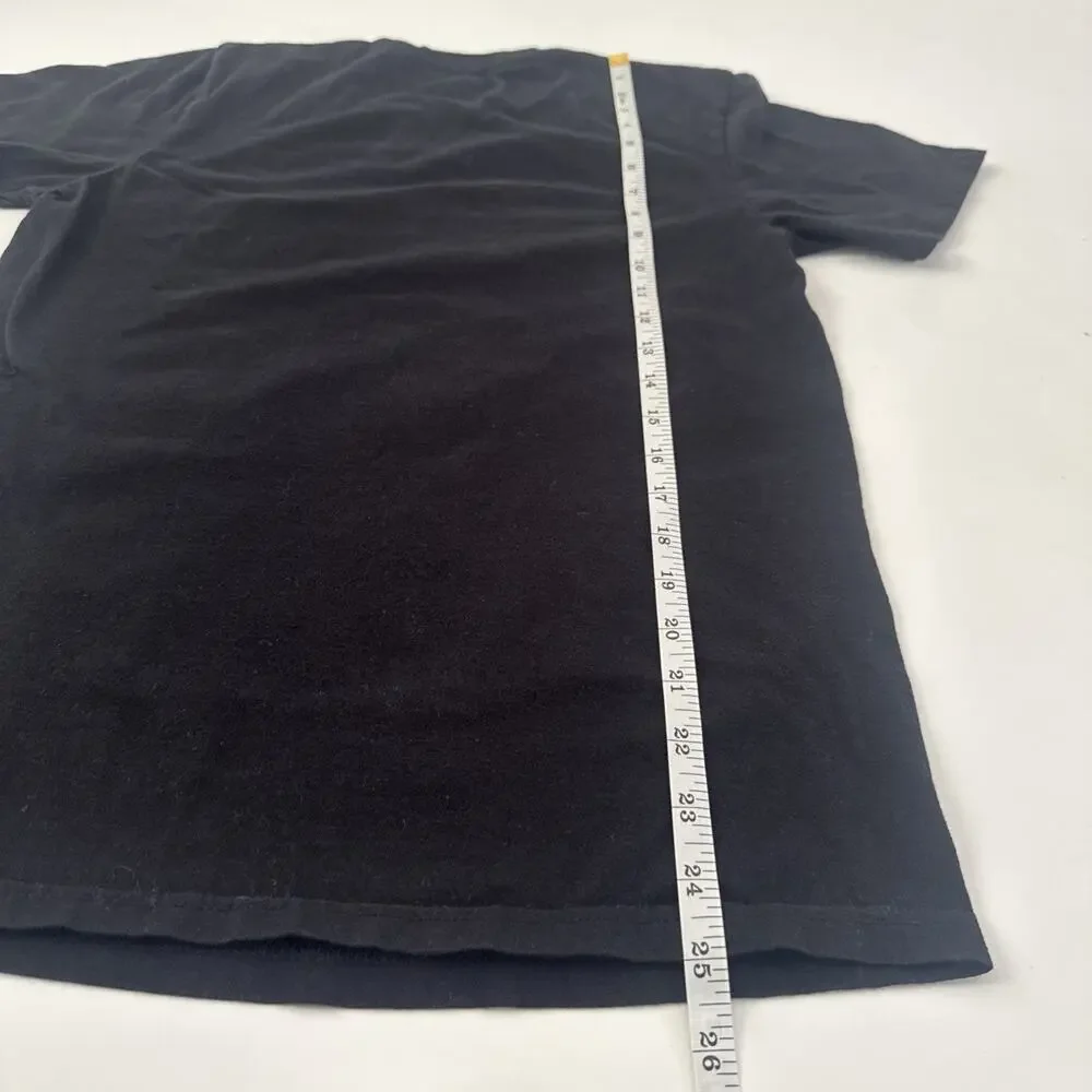Steven Rhodes Don't Talk to Strangers T-Shirt Size Small Black Graphic Tee - Picture 7 of 9